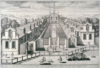 Trinity Almshouses, Mile End Road, Stepney, Londen door Simon Gribelin
