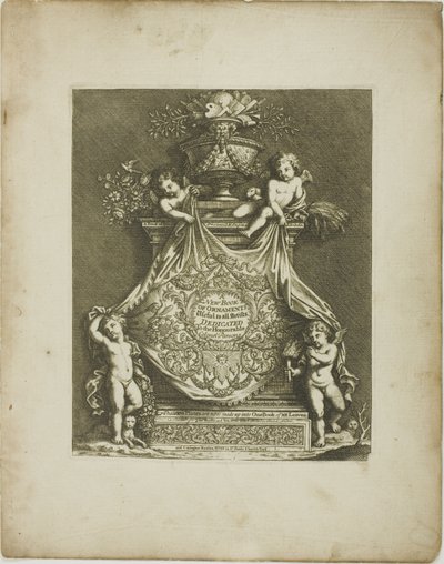 Plaat één, uit Een nieuw boek met ornamenten door Simon Gribelin II