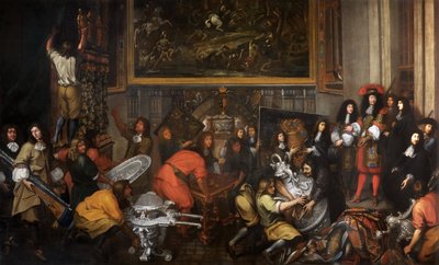 Louis XIV bezoekt de Manufacture des Gobelins op 15 oktober door Simon Renard de Saint-Andre