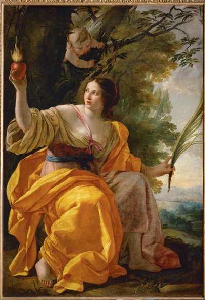 La charite celeste - Hemelse liefdadigheid ... door Simon Vouet