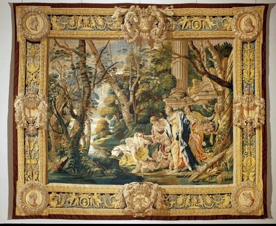 Mozes gered uit de wateren ... door Simon Vouet