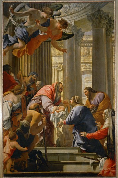 De presentatie in de tempel door Simon Vouet
