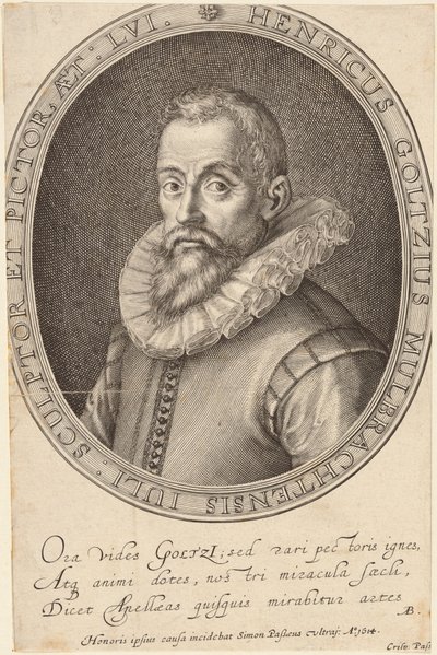 Hendrik Goltzius door Simon de Passe