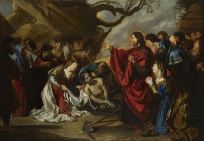 De Opwekking van Lazarus door Simon de Vos