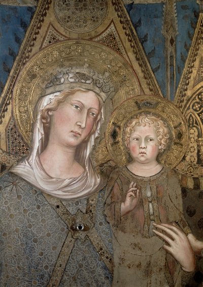 Maesta (detail) door Simone Martini