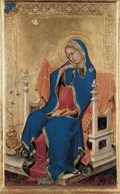 Maria, van het Orsini Polyptiek door Simone Martini