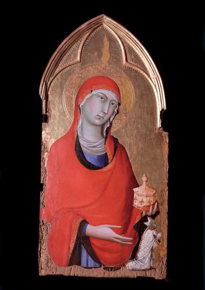 Orvieto polyptiek, Maria Magdalena en de schenker door Simone Martini