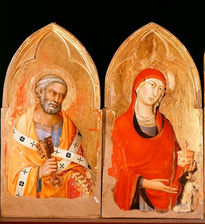 Sint-Pieter en Sint-Maria Magdalena door Simone Martini