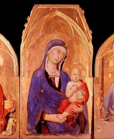 Maagd met kind door Simone Martini