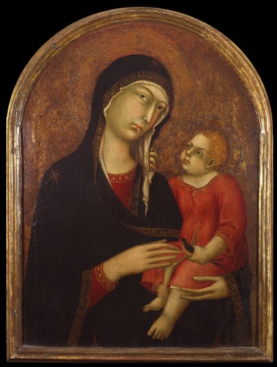 Maagd en kind door Simone Martini di