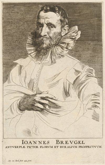 Jan Bruegel de Oude door Sir Anthony van Dyck