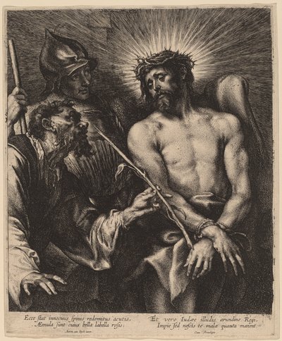Christus gekroond met doornen door Sir Anthony van Dyck and Lucas Emil Vorsterman