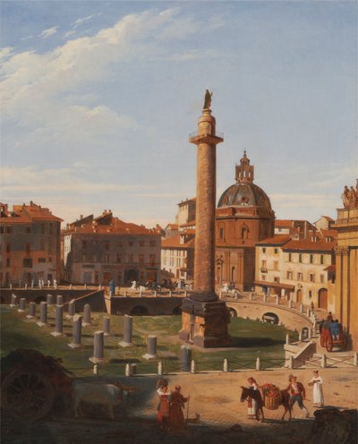 Een Uitzicht op het Forum van Trajanus, Rome door Sir Charles Lock Eastlake