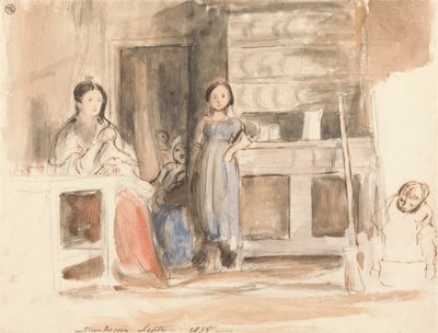 Keukenscène: Dunkerrin, september 1835 door Sir David Wilkie