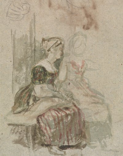 Studie voor "De Penny Bruiloft" door Sir David Wilkie
