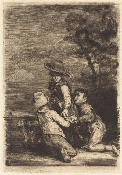 De draagstoel door Sir David Wilkie