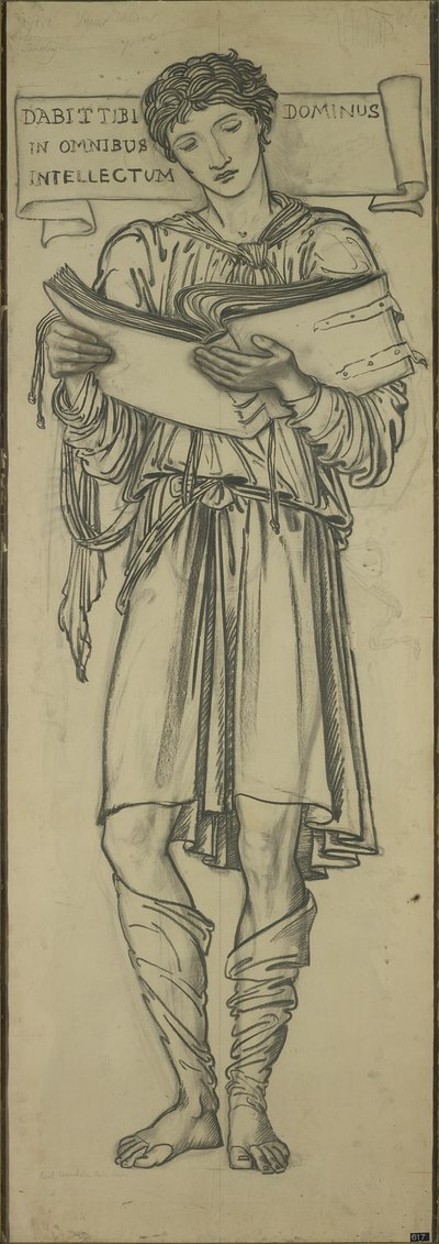 Timotheüs (Cartoon voor het oostelijke raam van de Lady Chapel) door Sir Edward Burne Jones
