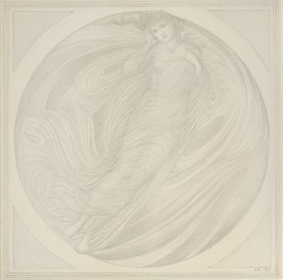 Eurydice zwevend tussen de vlammen, 1872-1875 door Sir Edward Coley Burne Jones