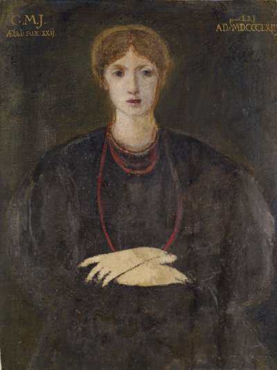 Portret van Georgiana Burne-Jones 1840-1920, 1863 door Sir Edward Coley Burne Jones