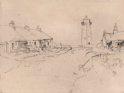 Southerness Vuurtoren door Sir Frank Short