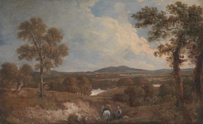 Landschap met figuren op de voorgrond door Sir George Howland Beaumont seventh Baronet