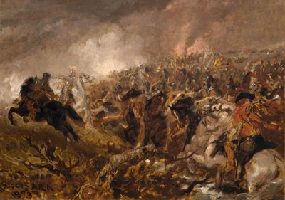 Voorbereiding voor de aanval, 1873 door Sir John Gilbert