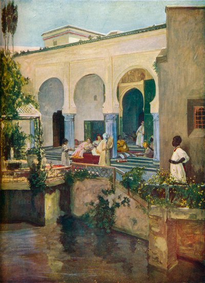 Interieur van een Moors Harem, 1907 door Sir John Lavery