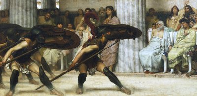 De Pyrrhische Dans door Sir Lawrence Alma Tadema