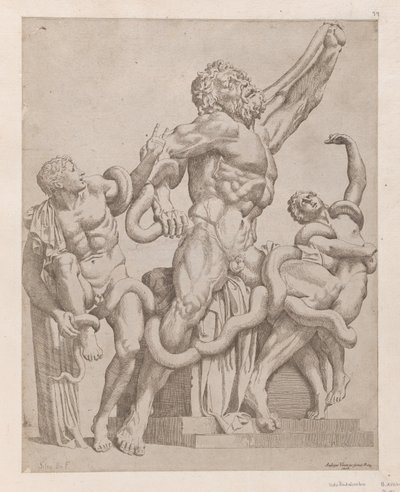 Speculum Romanae Magnificentiae: Laocoon, 1561 door Sisto Badalocchio