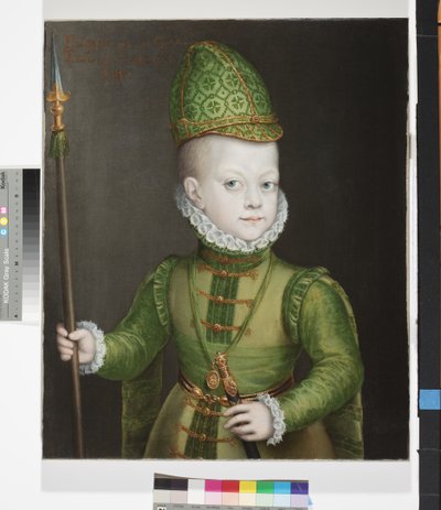 Portret van een Jongen aan het Spaanse Hof, c.1565-70 door Sofonisba Anguissola