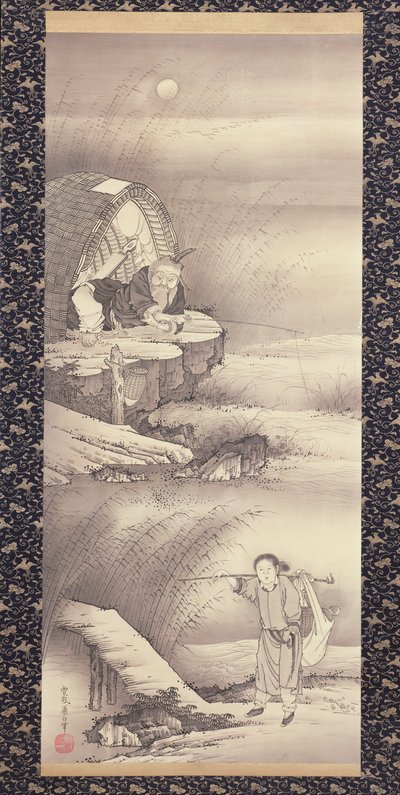 Lu Shang (Taigongwang) c.1775 door Soga Shohaku