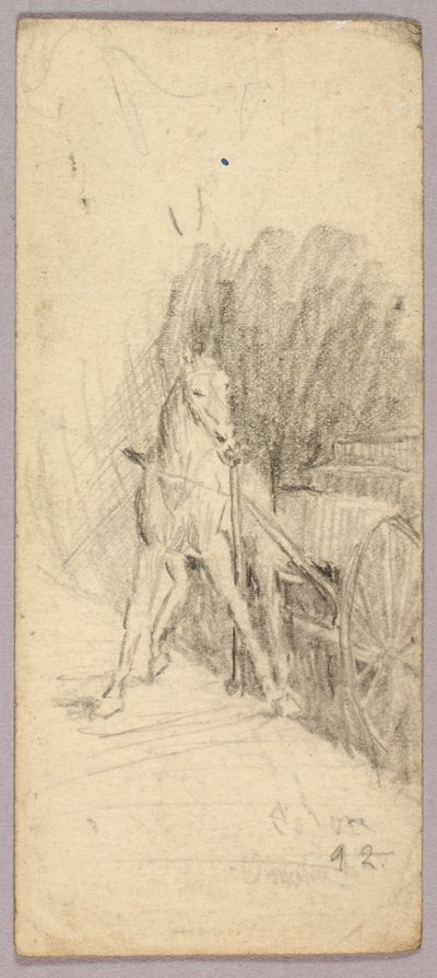 Paard en wagen door Solon H. Borglum