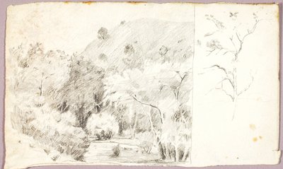 Landschap door Solon H. Borglum