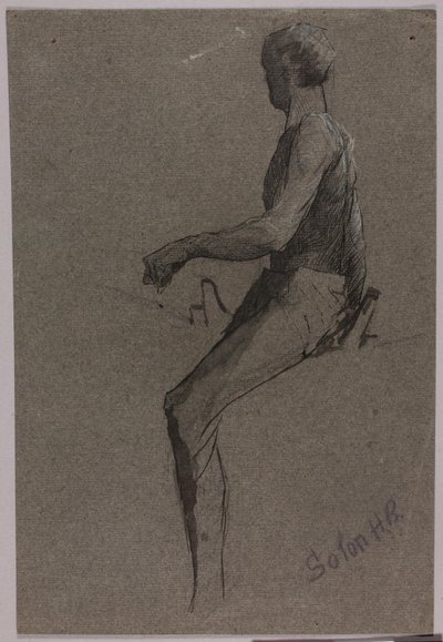 Studie voor ruitermonument door Solon H. Borglum