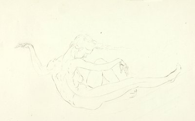 Naakt zwemmen door Solon H. Borglum