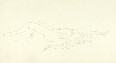 Naakt zwemmen, "De duik". door Solon H. Borglum