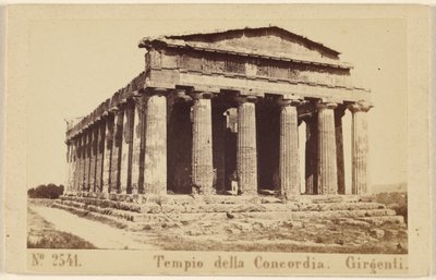 Tempel van Concord. Girgenti. door Sommer and Behles