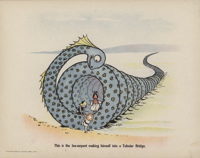 Illustratie voor Verdere Daden van de Drie Stoute Babes (kleurenlitho) door Sophia Rosamond Praeger