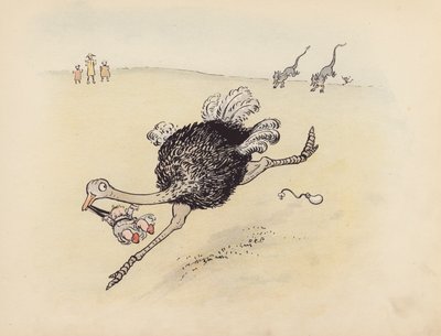 Illustratie voor Little Twin Dragons door S Rosamond Praeger (kleurenlitho) door Sophia Rosamond Praeger