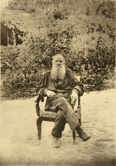 Russische auteur Leo Tolstoy, Yasnaya Polyana, nabij Tula, Rusland door Sophia Andreevna Tolstaya