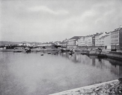 Coruna, Algemeen beeld (z/w foto) door Spanish Photographer