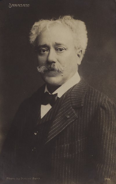 Portret van Pablo de Sarasate door Spanish Photographer