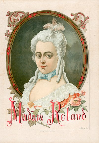 Marie-Jeanne Roland, beter bekend als Madame Roland door Spanish School