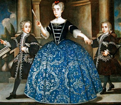 Portret van Donna Maria de Montaner y Canglada door Spanish School