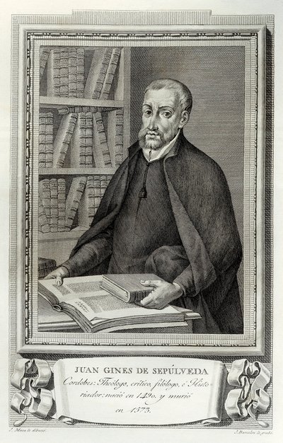 Portret van de Spaanse humanist en religieus Juan Gines de Sepulveda (1490-1573) door Spanish School