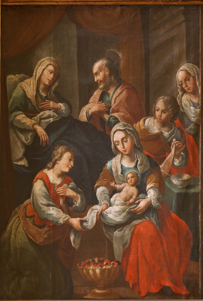 Heiligdom (Santuario de Queralt). De kerk. Interieur. Schilderij. 19e eeuw door Spanish School