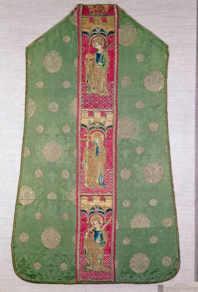 Spaanse kazuifel, ca. 1425-50 (geborduurde zijde) door Spanish School