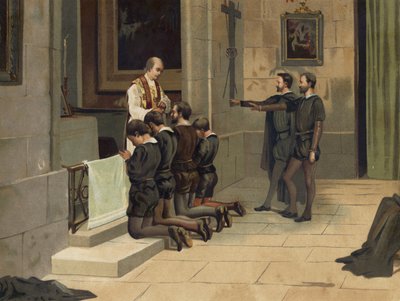 Sint-Ignatius van Loyola, stichter van de jezuïeten door Spanish School