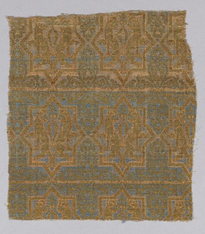 Textielfragment van de kazuifel van San Valerius door Spanish School