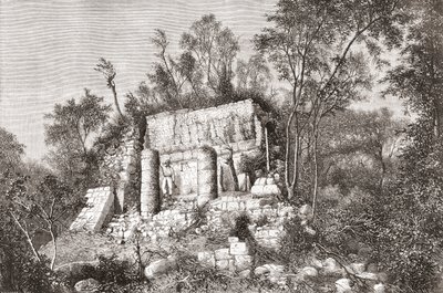 Het Balveld, Chichén Itzá, Yucatan, Mexico door Spanish School